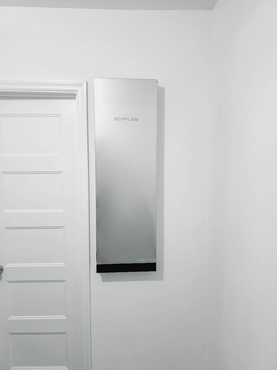 My Smart Home Panel 3 mounted in the laundry room, next to the door